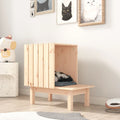 vidaXL Domek dla kota, 60x36x60 cm, lite drewno sosnowe