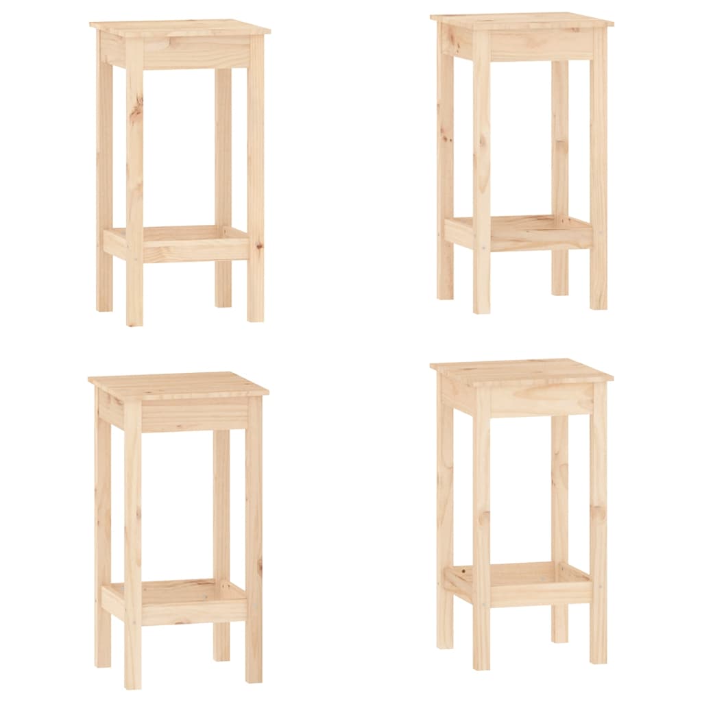 vidaXL 5-cz. zestaw mebli barowych, lite drewno sosnowe