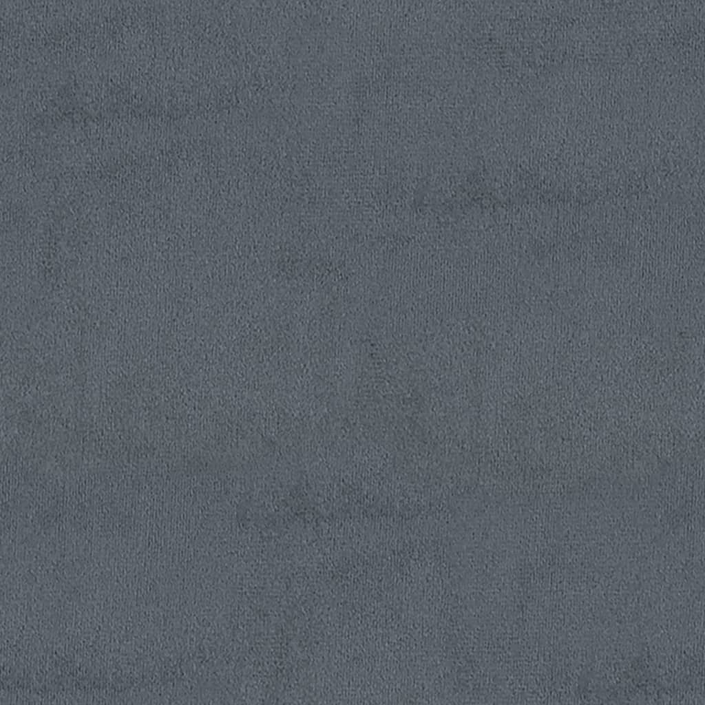 vidaXL Ławka, ciemnoszara, 110x40x70 cm, tapicerowana aksamitem