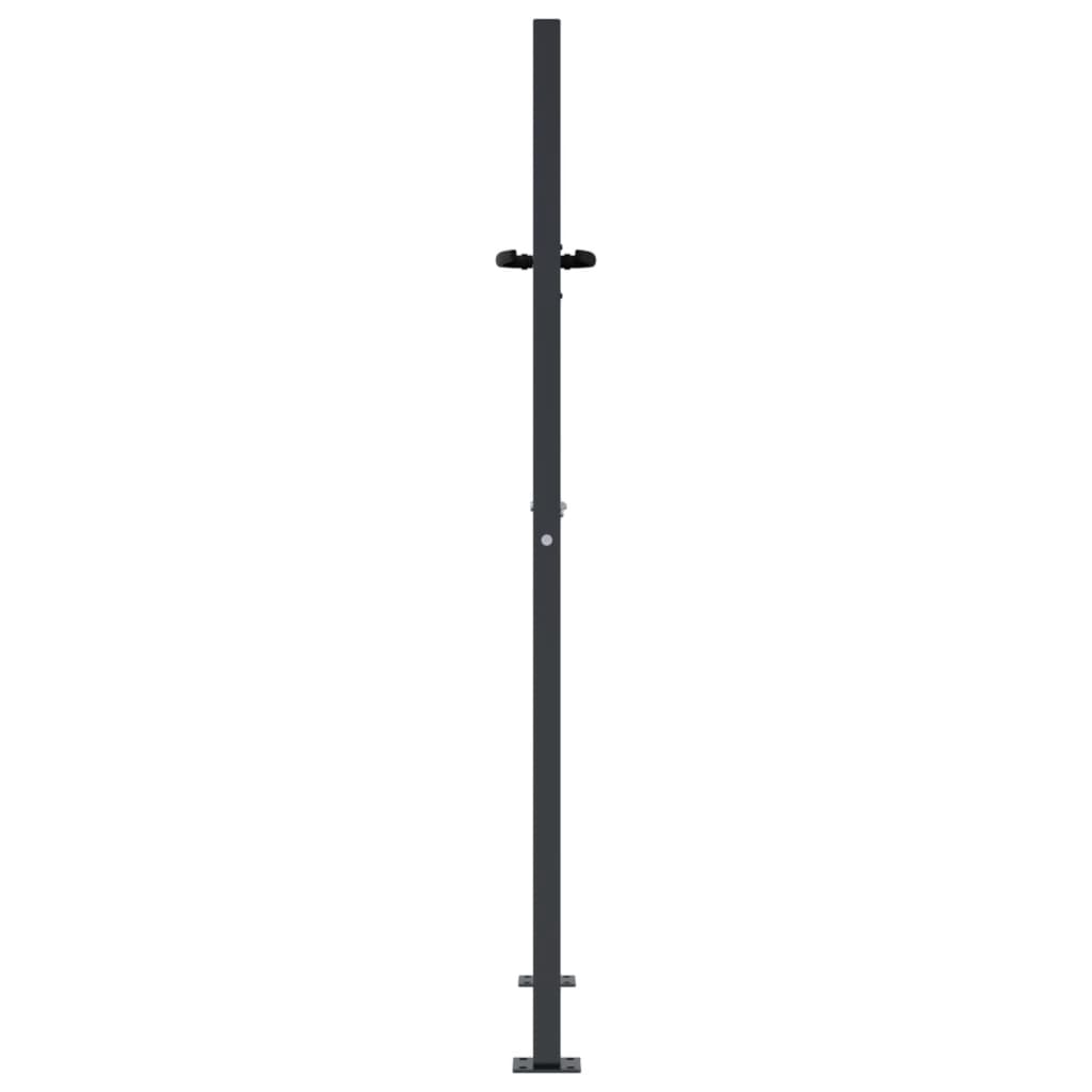 vidaXL Furtka ogrodowa, antracytowa, 100x125 cm, stal, motyw drzewa