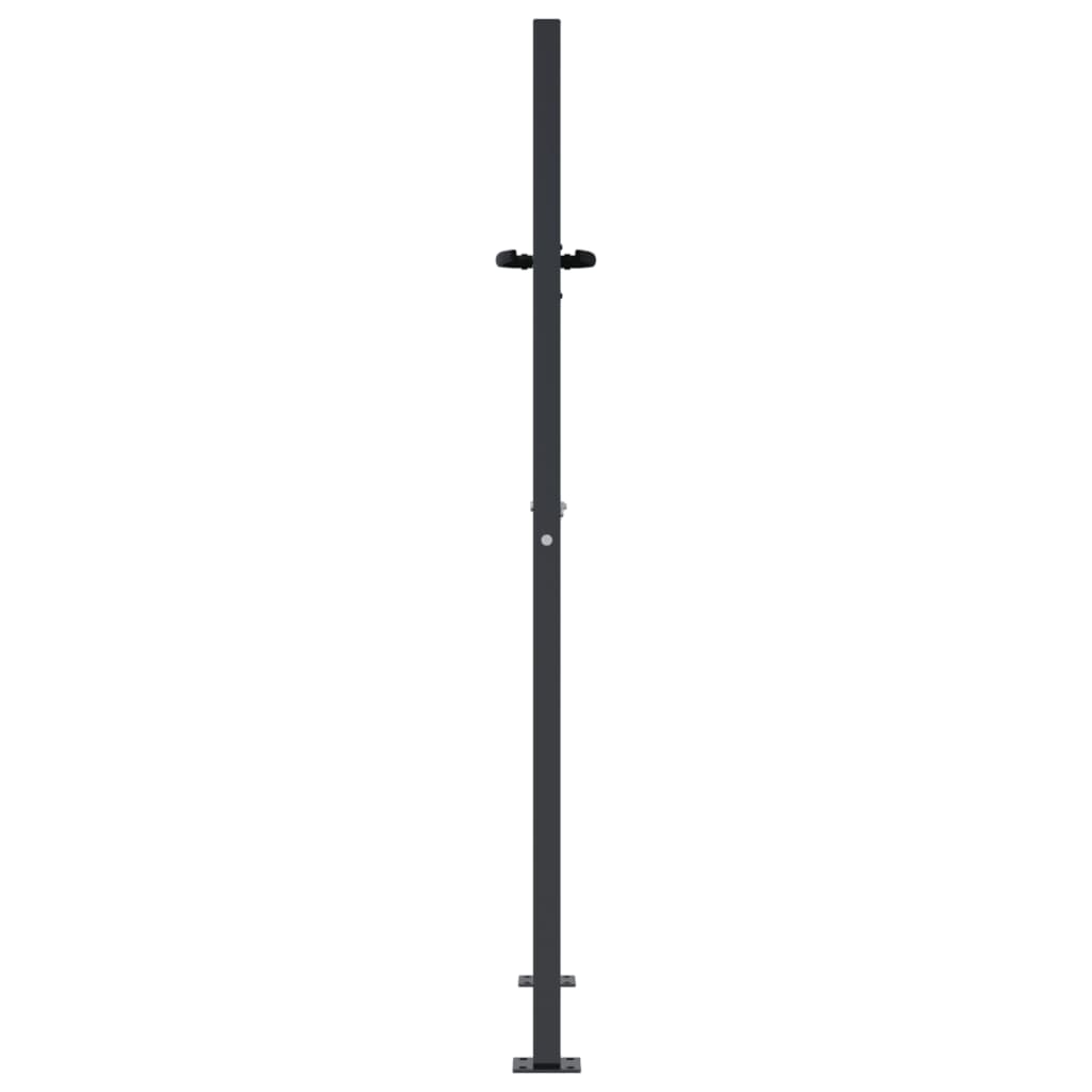 vidaXL Furtka ogrodowa, antracytowa, 100x150 cm, stal, motyw drzewa