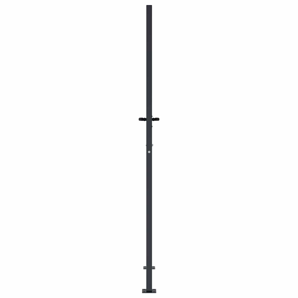 vidaXL Furtka ogrodowa, antracytowa, 100x175 cm, stal, motyw drzewa