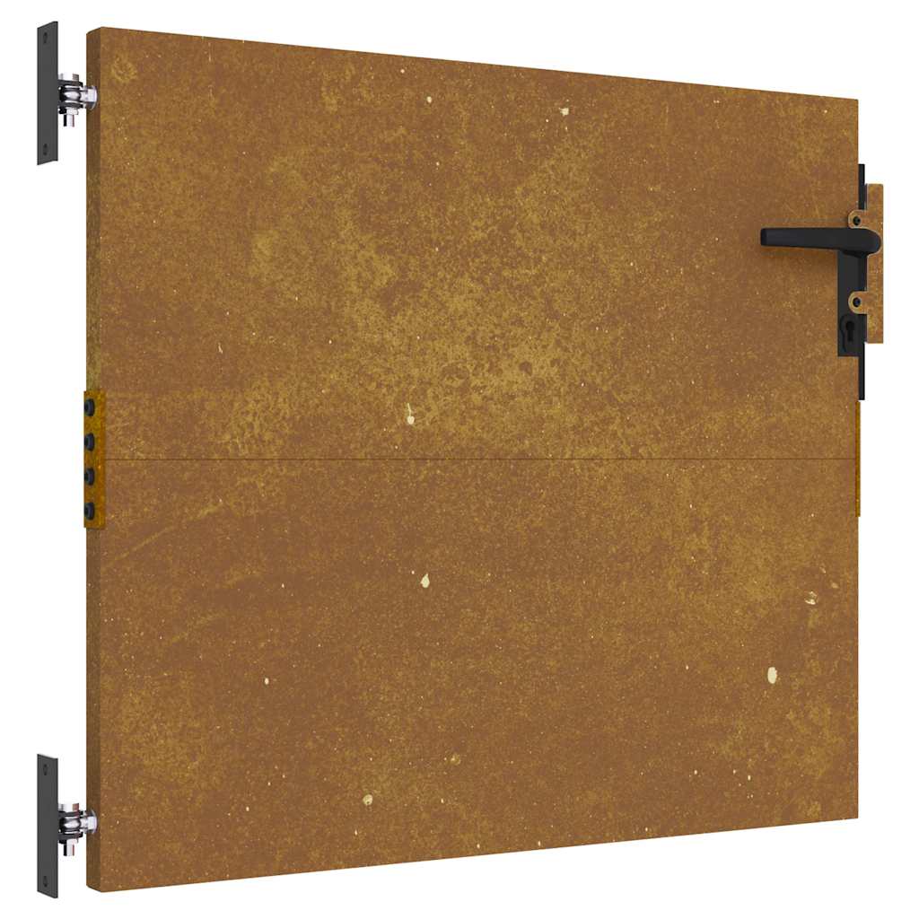 vidaXL Furtka ogrodowa, 85x125 cm, stal kortenowska