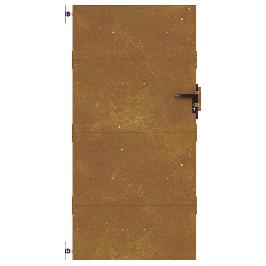 vidaXL Furtka ogrodowa, 85x175 cm, stal kortenowska