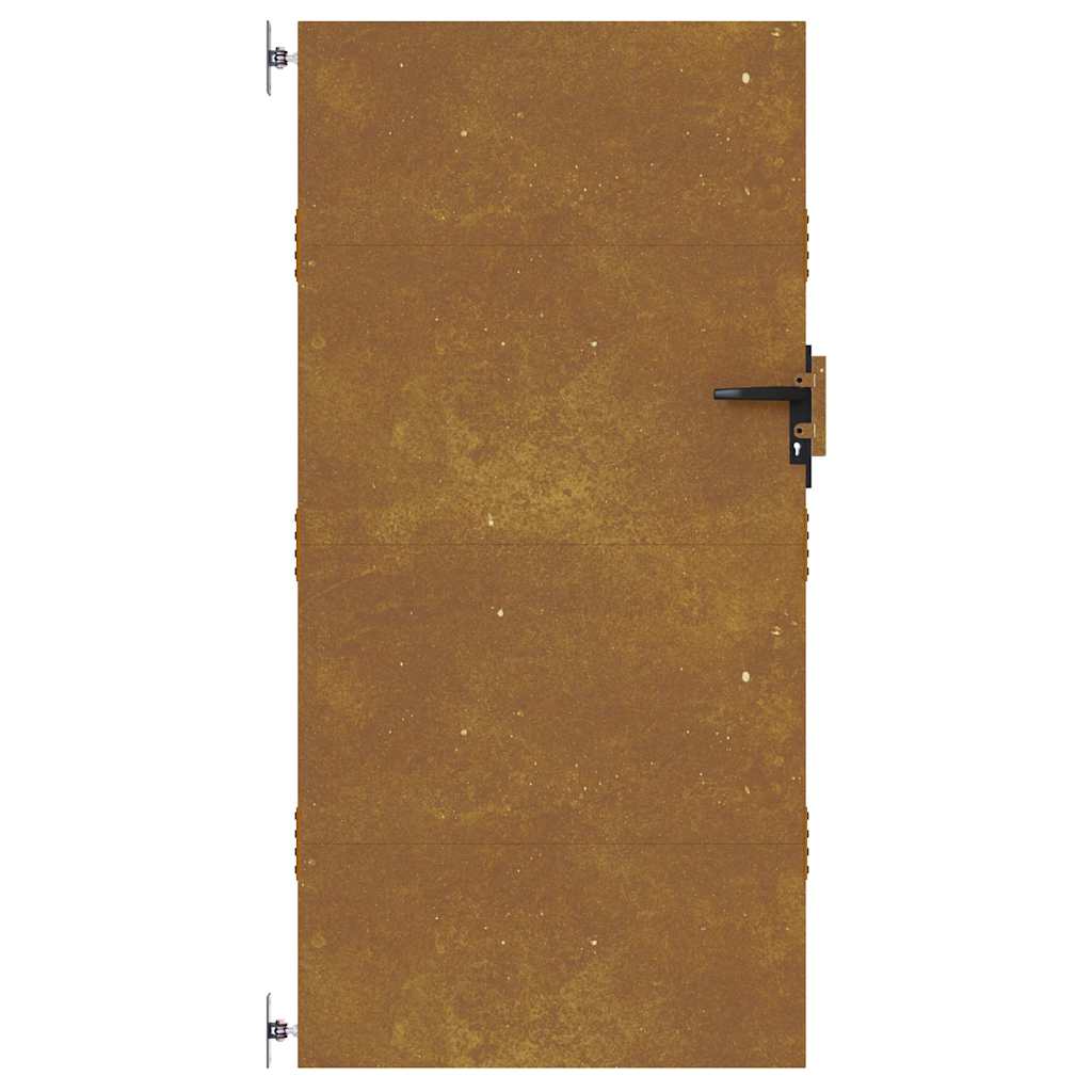 vidaXL Furtka ogrodowa, 85x200 cm, stal kortenowska