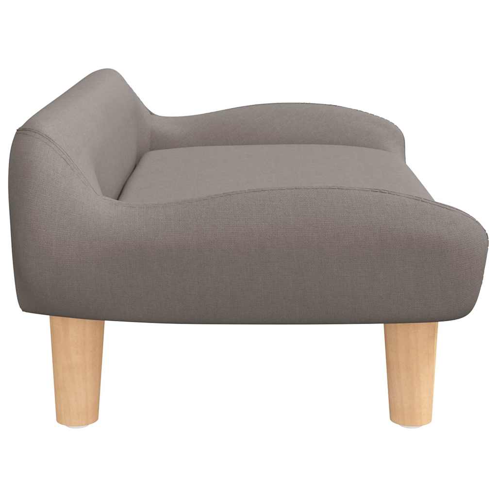 vidaXL Legowisko dla psa, kolor taupe, 70x40x24 cm, obite tkaniną