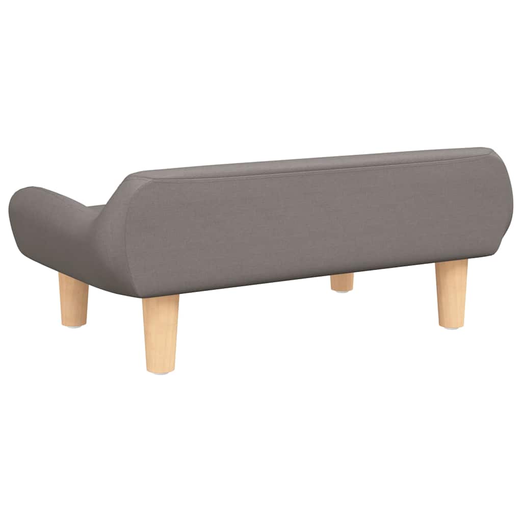 vidaXL Legowisko dla psa, kolor taupe, 70x40x24 cm, obite tkaniną