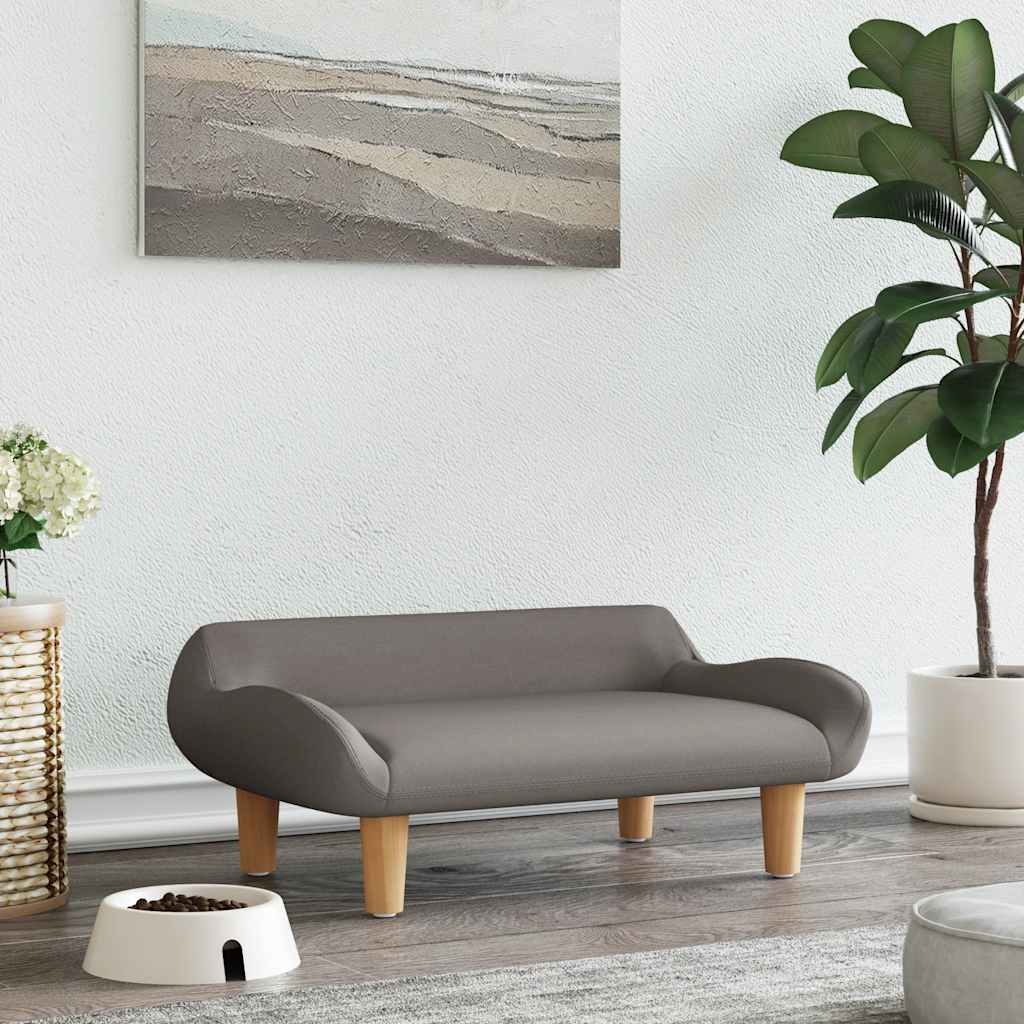 vidaXL Legowisko dla psa, kolor taupe, 70x40x24 cm, obite tkaniną