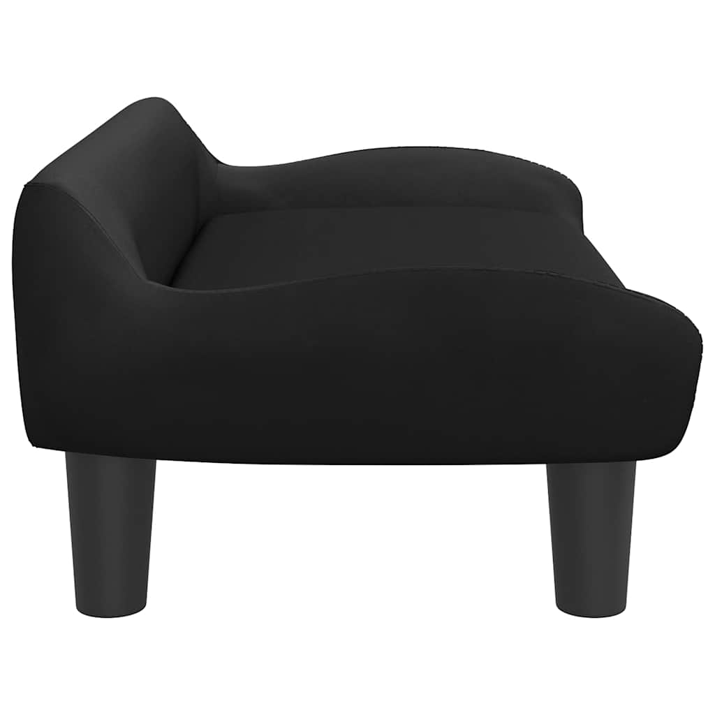 vidaXL Legowisko dla psa, czarne, 70x40x24 cm, aksamitne
