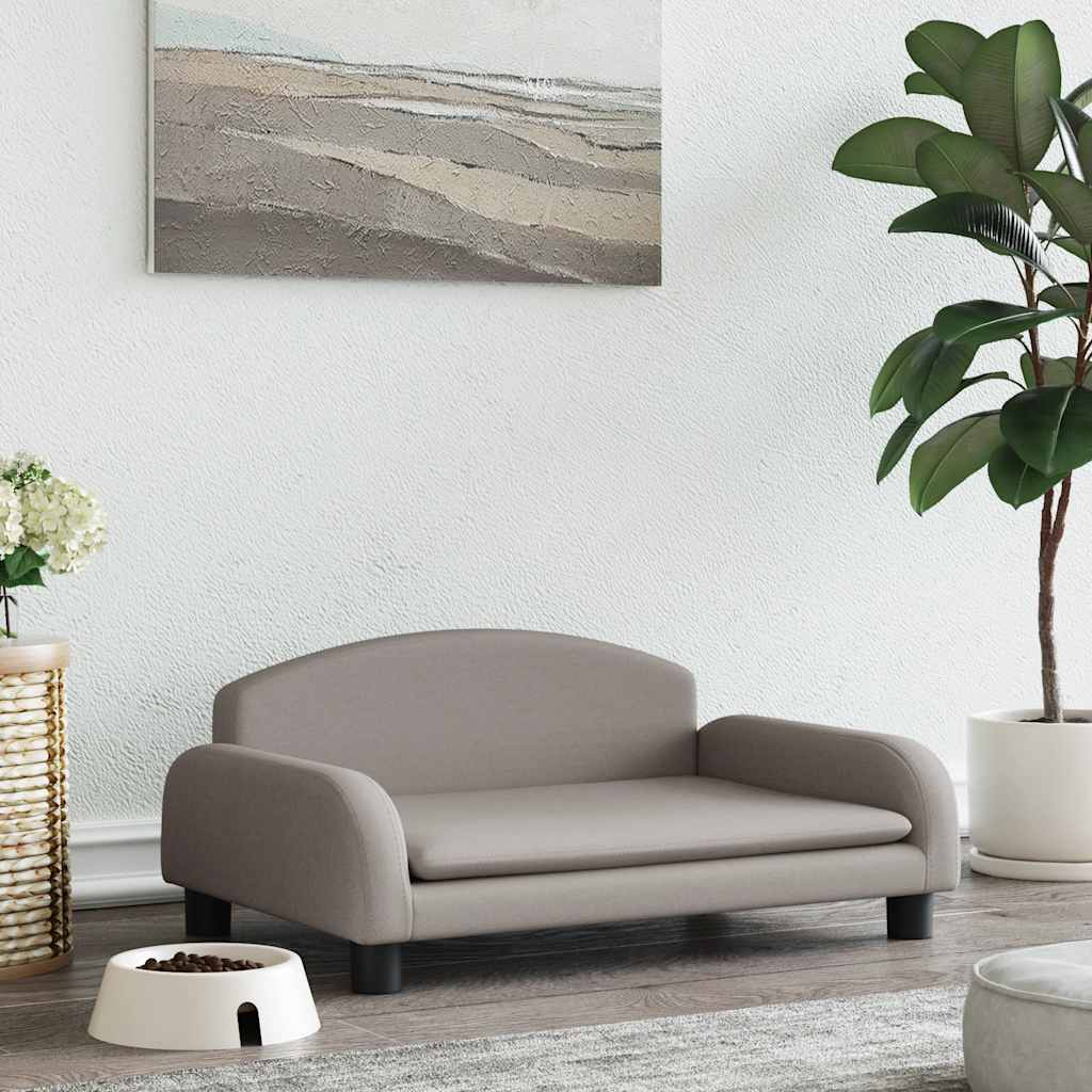 vidaXL Legowisko dla psa, taupe, 70x45x30 cm, tkanina