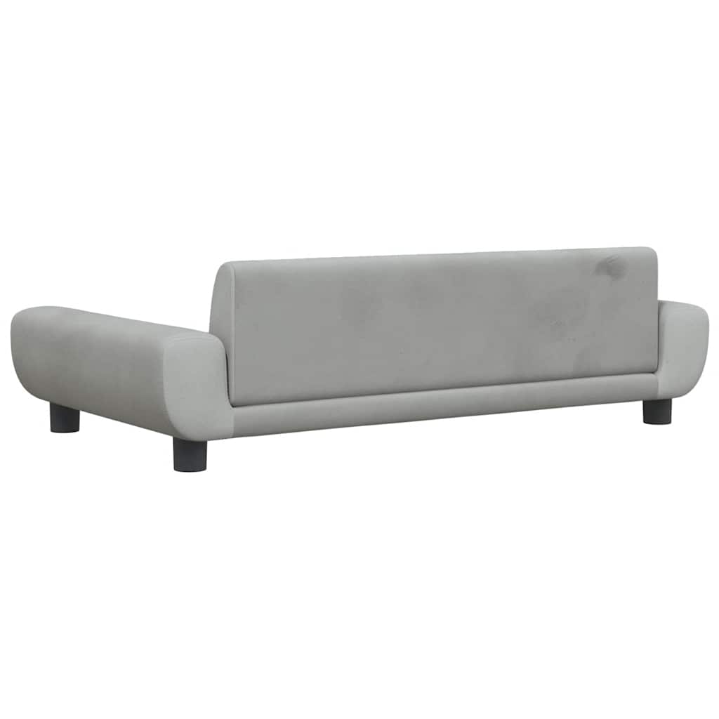 vidaXL Legowisko dla psa, jasnoszare, 100x54x33 cm, aksamitne
