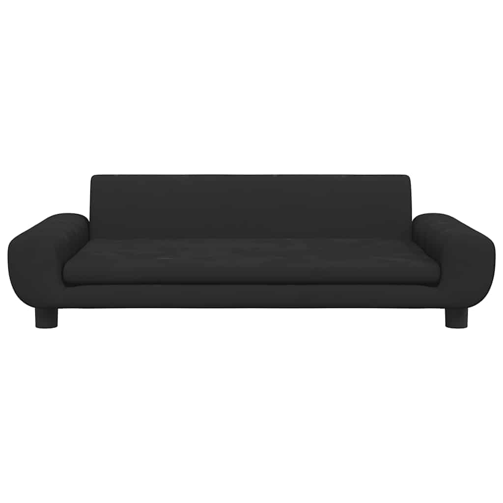 vidaXL Legowisko dla psa, czarne, 100x54x33 cm, aksamitne