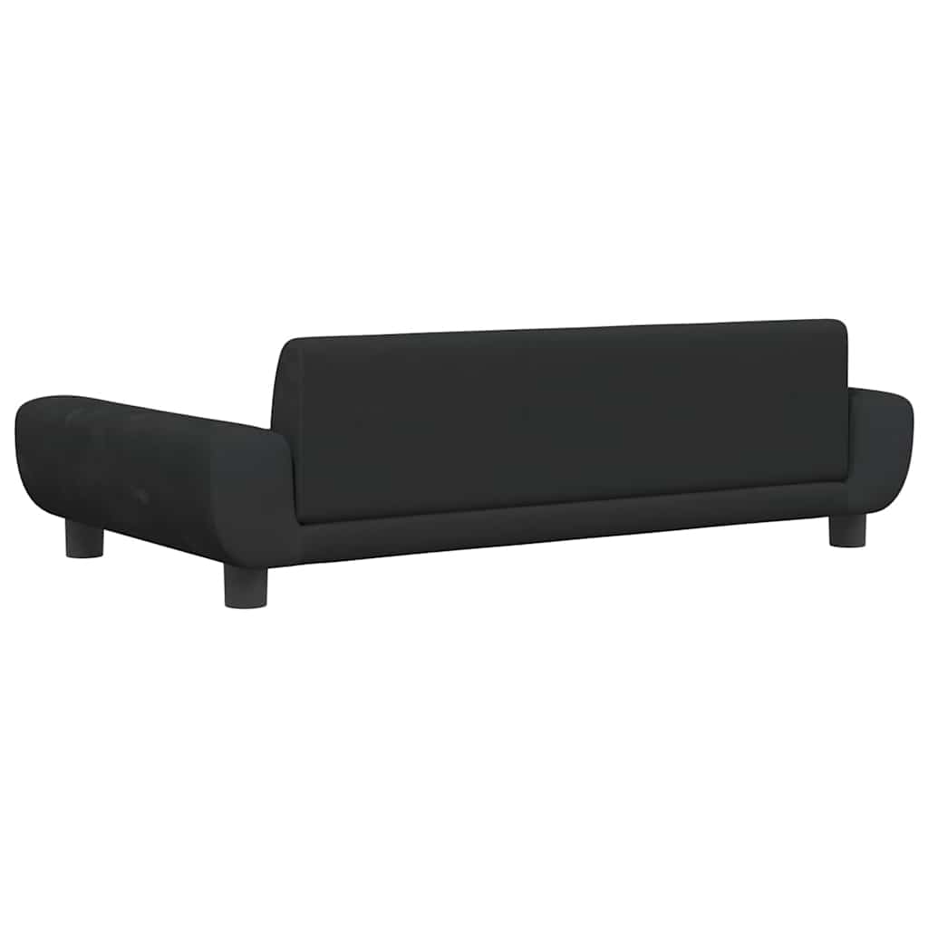 vidaXL Legowisko dla psa, czarne, 100x54x33 cm, aksamitne