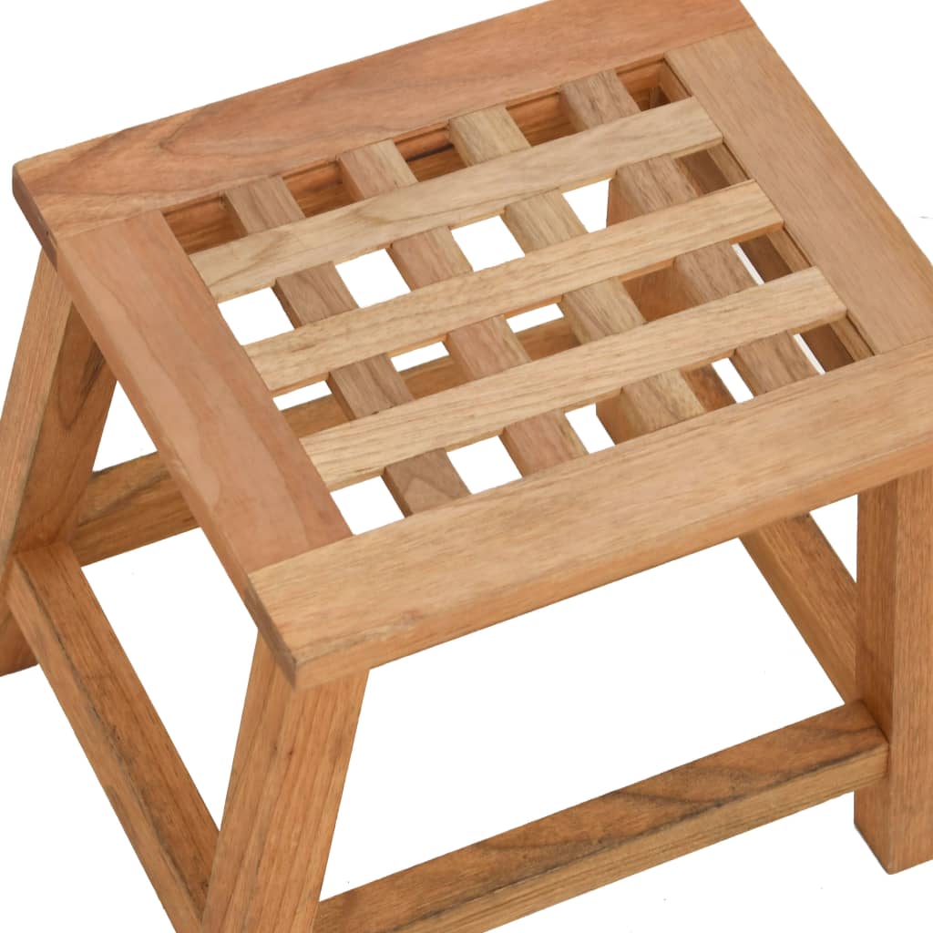 vidaXL Stołek, 29x22,5x25,5 cm, lite drewno orzechowe