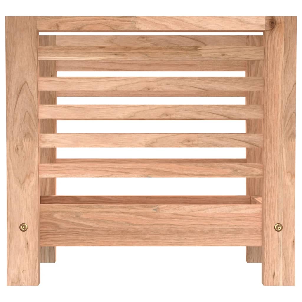 vidaXL Gazetownik, 40x26,5x38,5 cm, lite drewno orzechowe