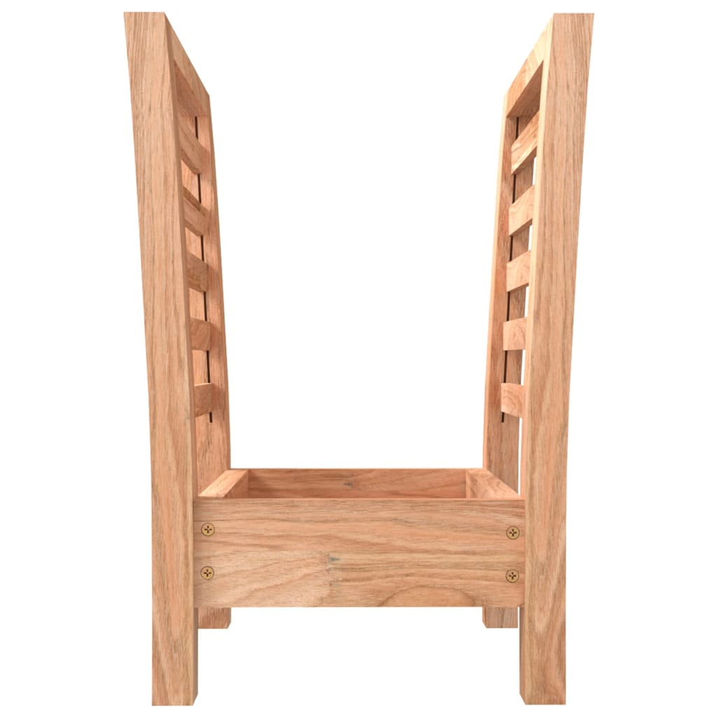 vidaXL Gazetownik, 40x26,5x38,5 cm, lite drewno orzechowe