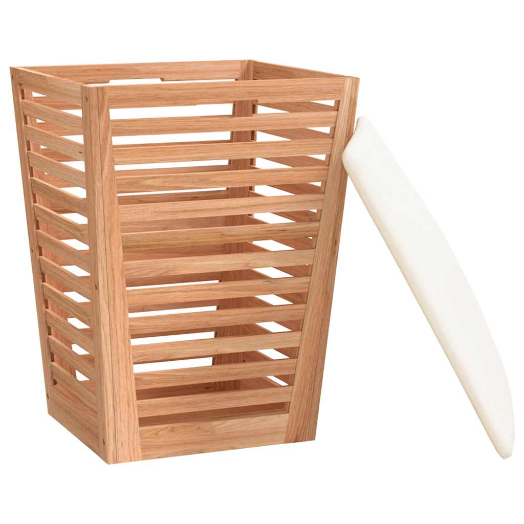 vidaXL Stołek do łazienki, 40,5x40,5x56 cm, lite drewno orzechowe