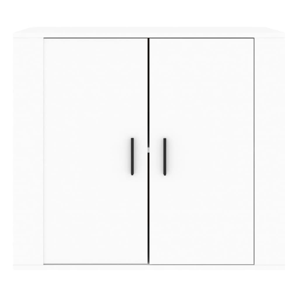 vidaXL Szafka, biała, 80x33x70 cm, materiał drewnopochodny