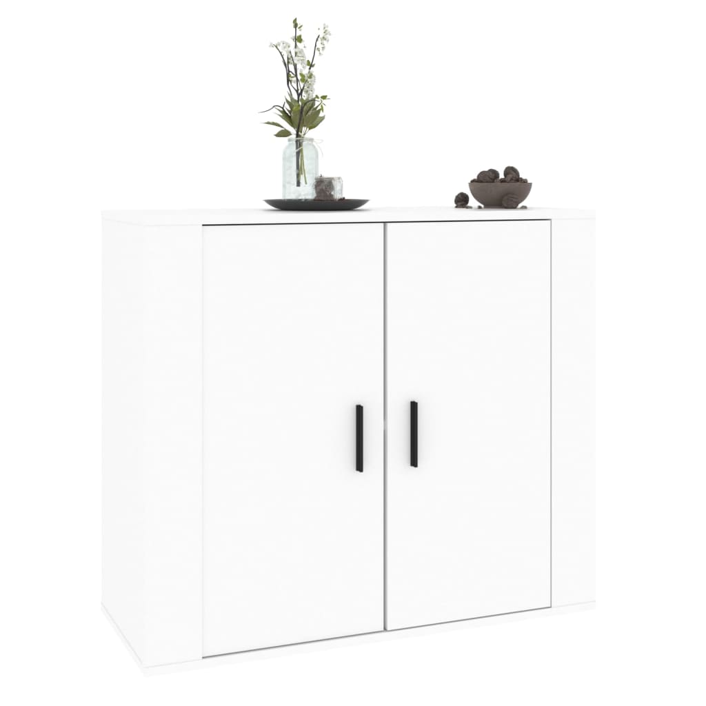vidaXL Szafka, biała, 80x33x70 cm, materiał drewnopochodny