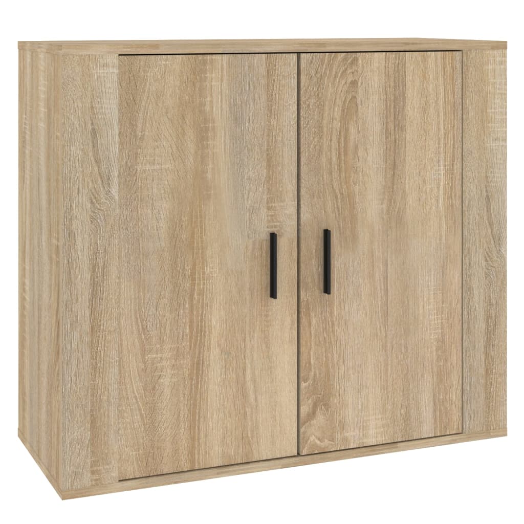 vidaXL Szafka, dąb sonoma, 80x33x70 cm, materiał drewnopochodny