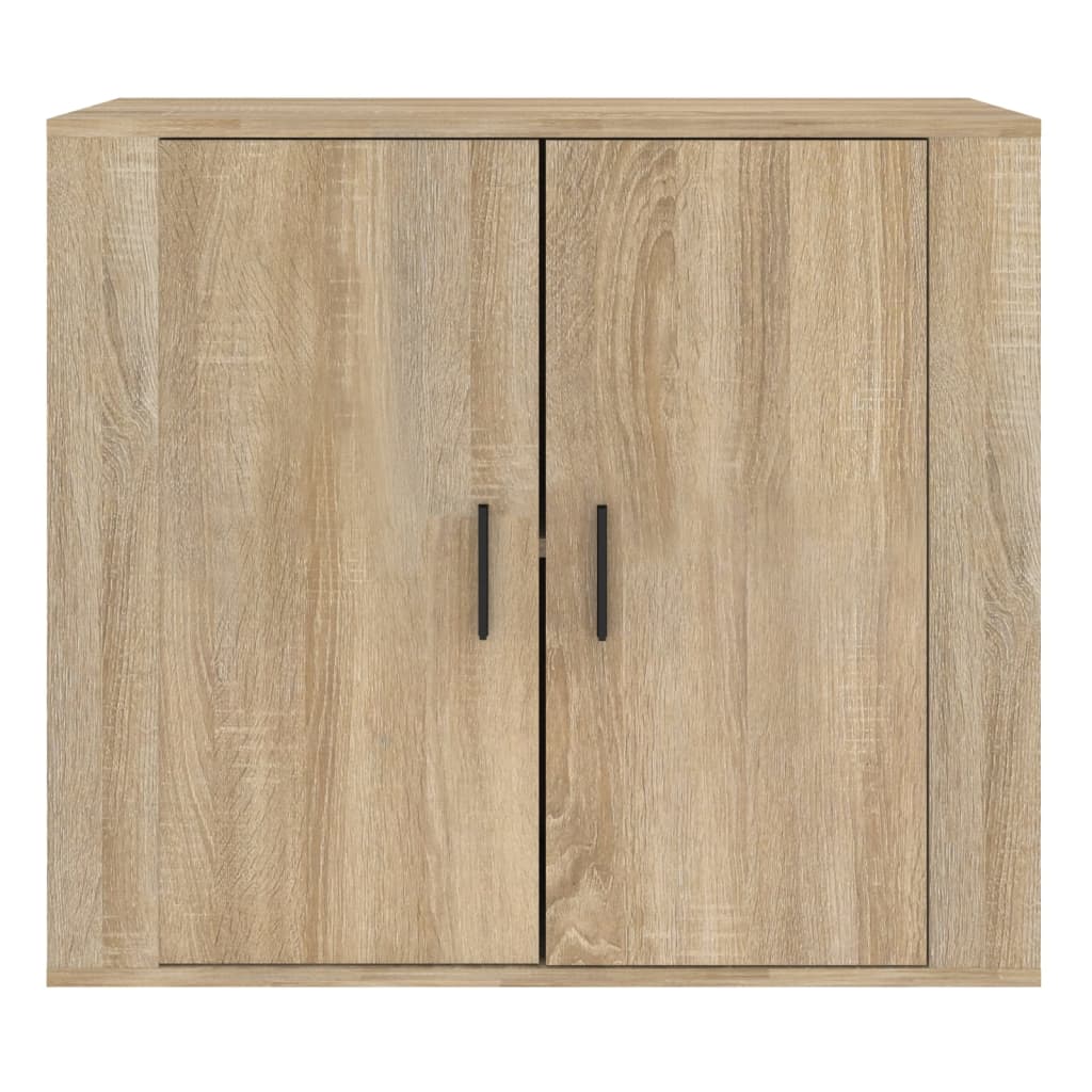 vidaXL Szafka, dąb sonoma, 80x33x70 cm, materiał drewnopochodny