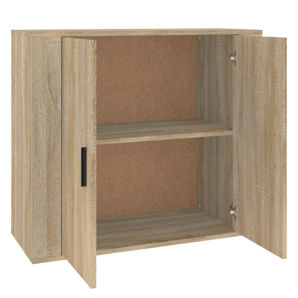 vidaXL Szafka, dąb sonoma, 80x33x70 cm, materiał drewnopochodny