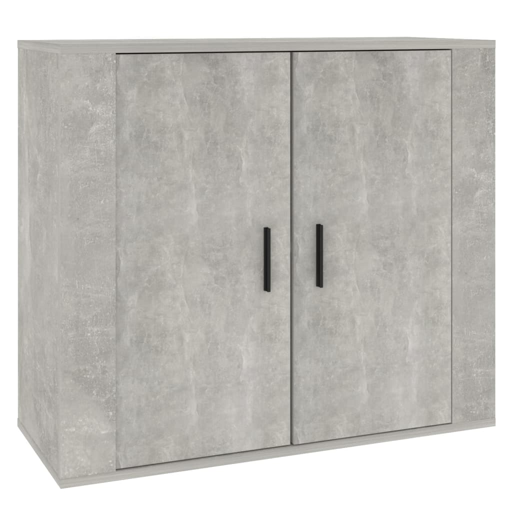 vidaXL Szafka, szarość betonu, 80x33x70 cm, materiał drewnopochodny