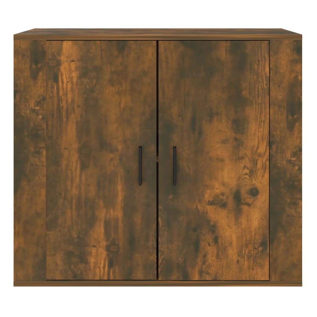 vidaXL Szafka, przydymiony dąb, 80x33x70 cm, materiał drewnopochodny