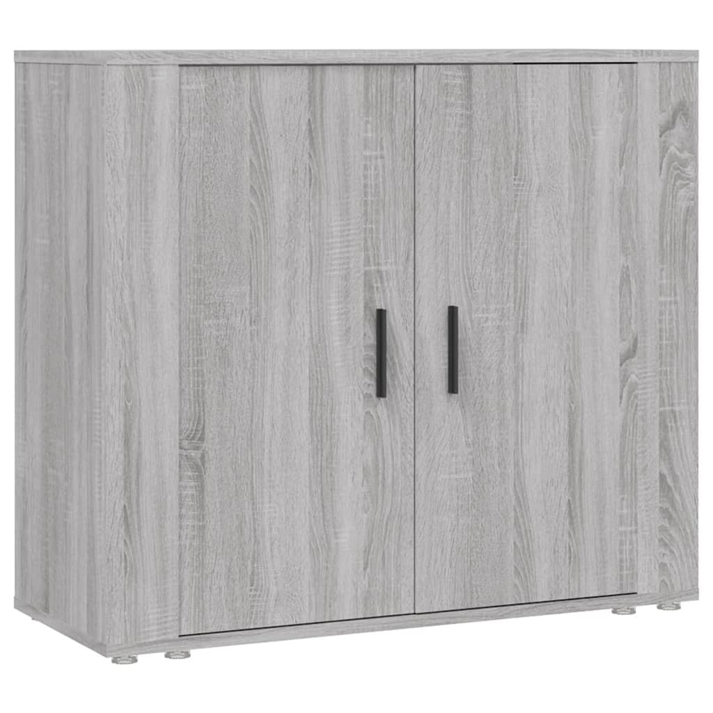 vidaXL Szafka, szary dąb sonoma, 80x33x70 cm, materiał drewnopochodny