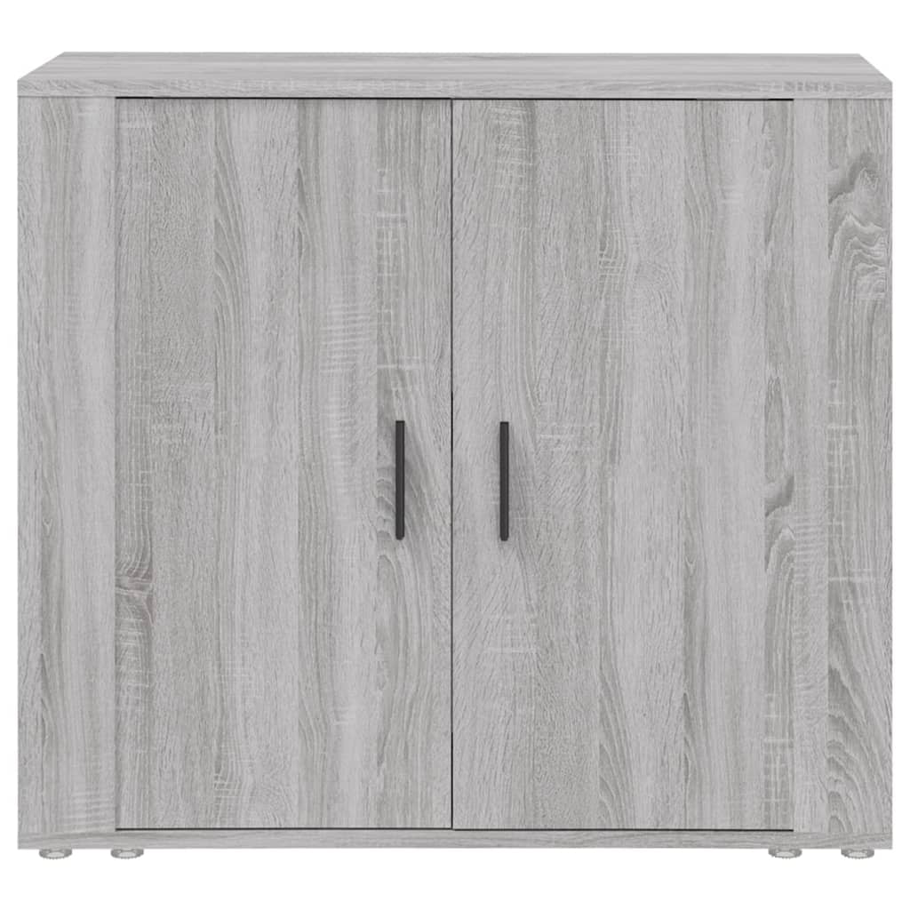vidaXL Szafka, szary dąb sonoma, 80x33x70 cm, materiał drewnopochodny