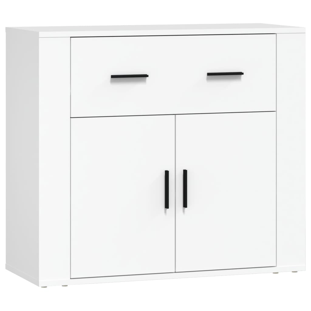 vidaXL Szafka, biała, 80x33x70 cm, materiał drewnopochodny