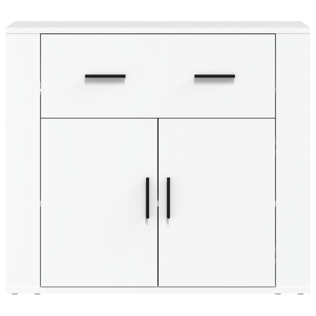 vidaXL Szafka, biała, 80x33x70 cm, materiał drewnopochodny