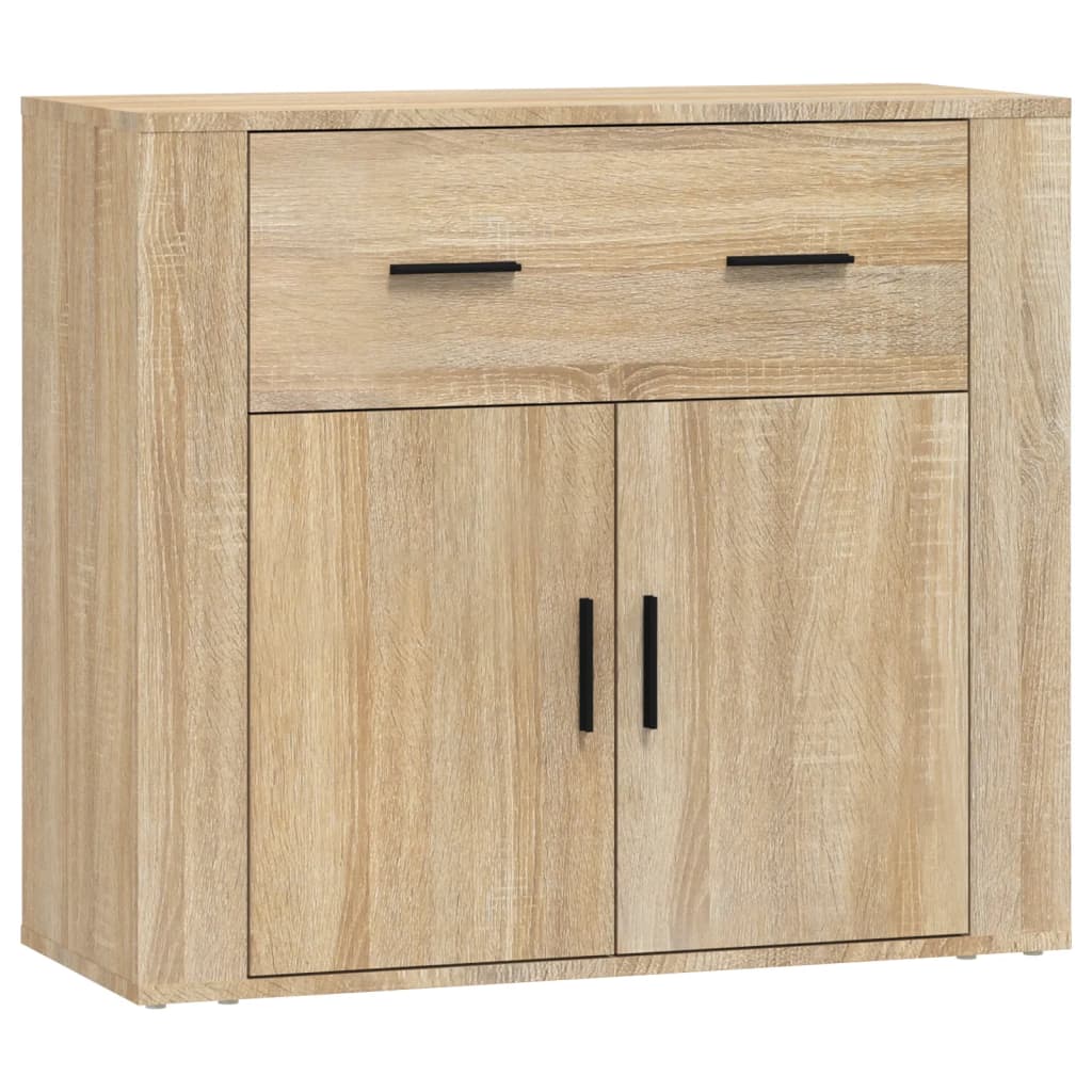 vidaXL Szafka, dąb sonoma, 80x33x70 cm, materiał drewnopochodny