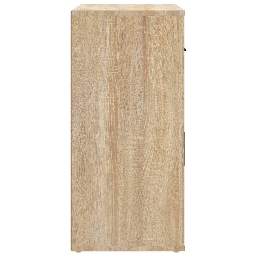 vidaXL Szafka, dąb sonoma, 80x33x70 cm, materiał drewnopochodny