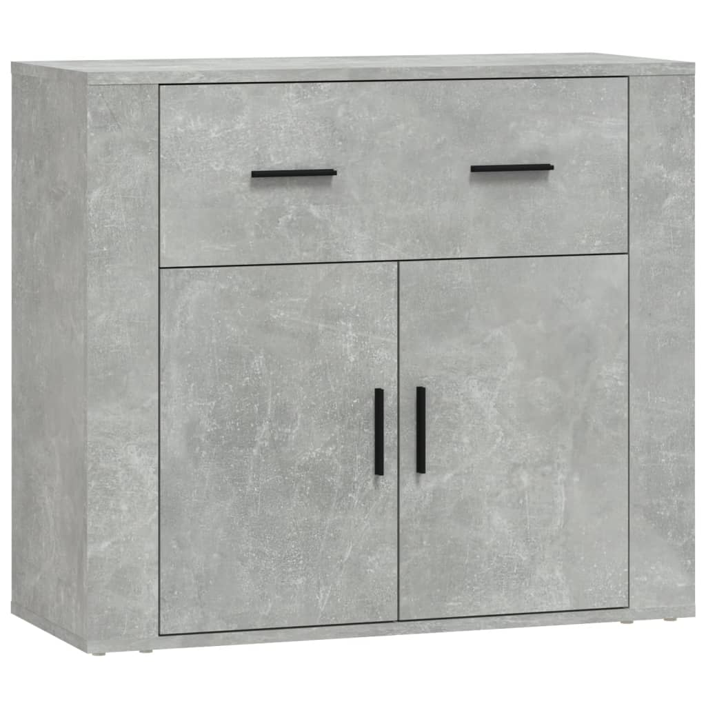 vidaXL Szafka, szarość betonu, 80x33x70 cm, materiał drewnopochodny