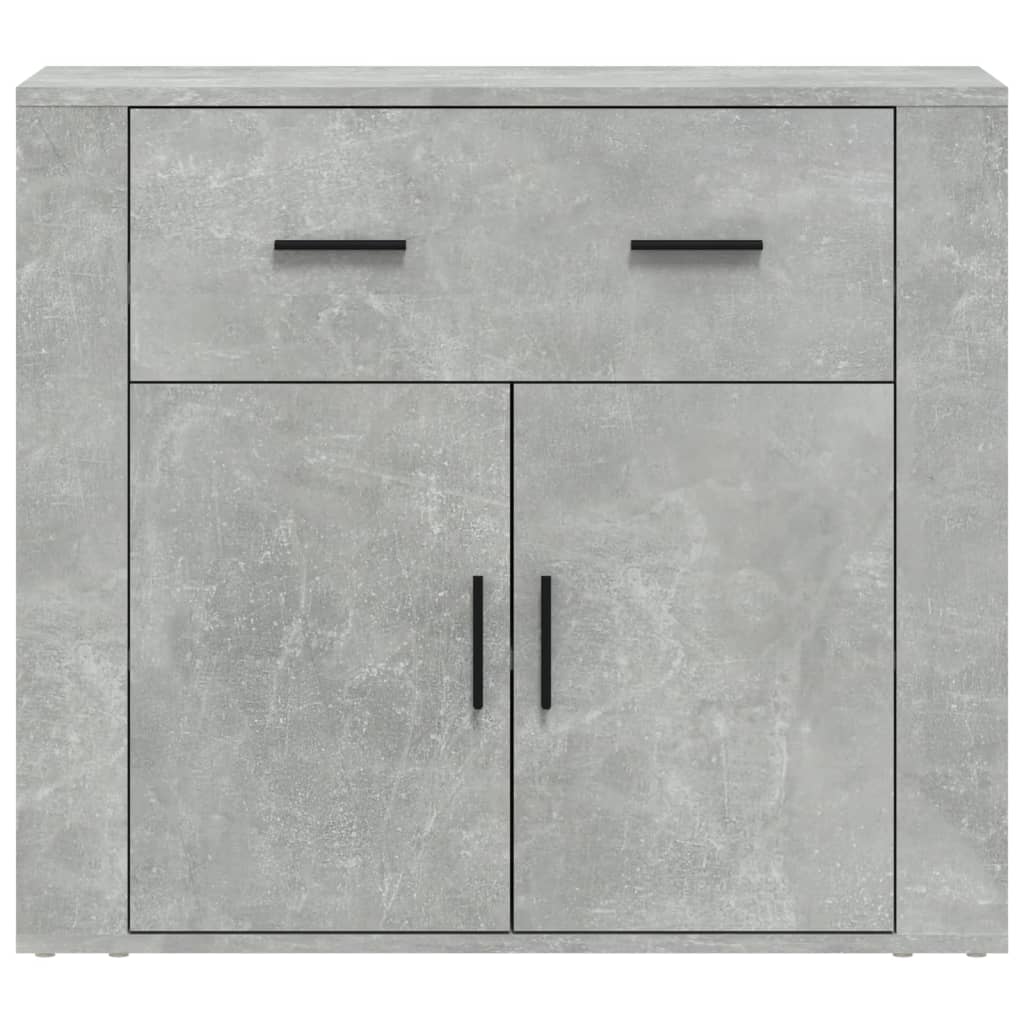 vidaXL Szafka, szarość betonu, 80x33x70 cm, materiał drewnopochodny