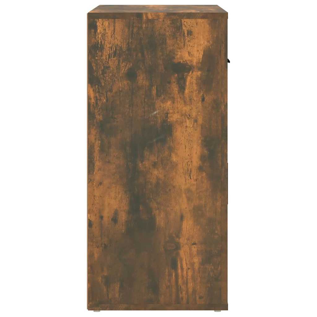 vidaXL Szafka, przydymiony dąb, 80x33x70 cm, materiał drewnopochodny