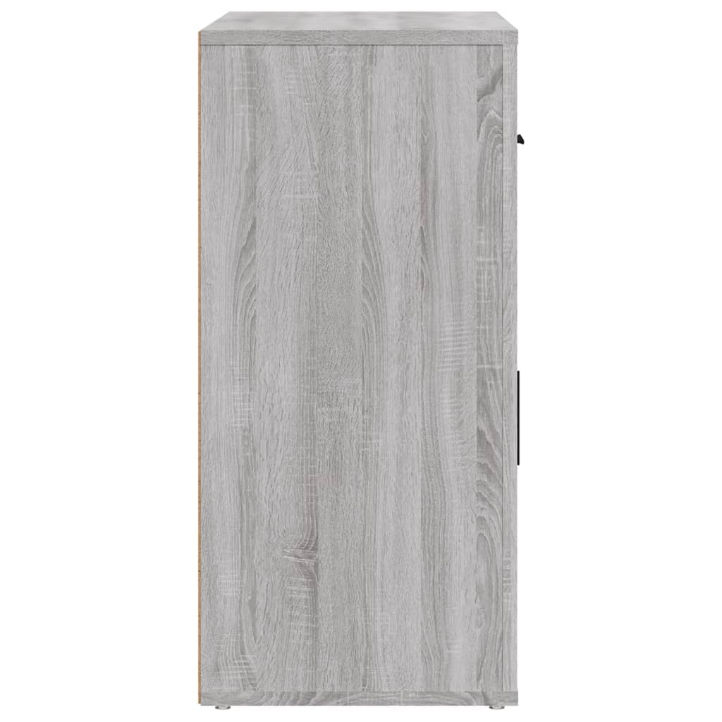 vidaXL Szafka, szary dąb sonoma, 80x33x70 cm, materiał drewnopochodny