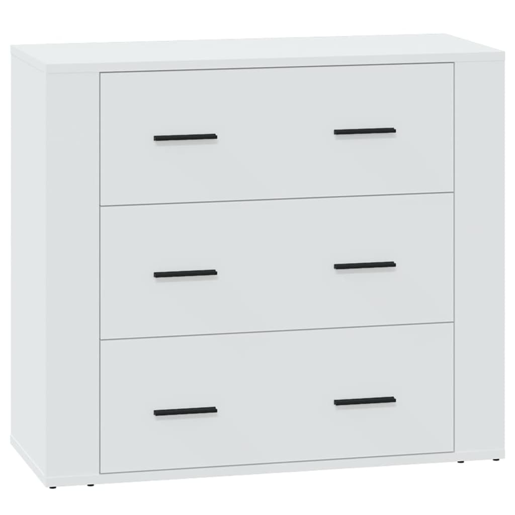 vidaXL Szafka, biała, 80x33x70 cm, materiał drewnopochodny