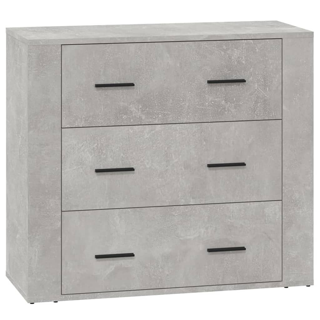 vidaXL Szafka, szarość betonu, 80x33x70 cm, materiał drewnopochodny