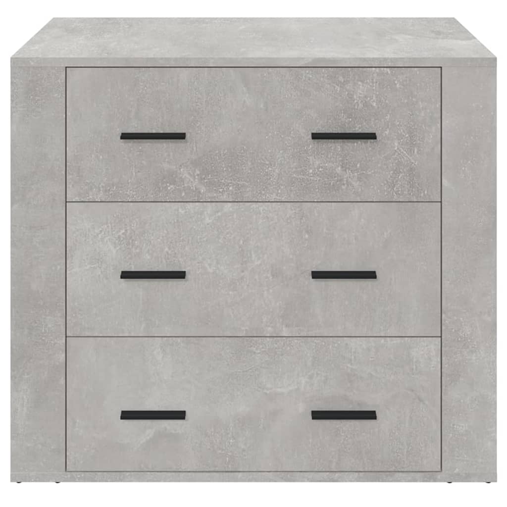 vidaXL Szafka, szarość betonu, 80x33x70 cm, materiał drewnopochodny