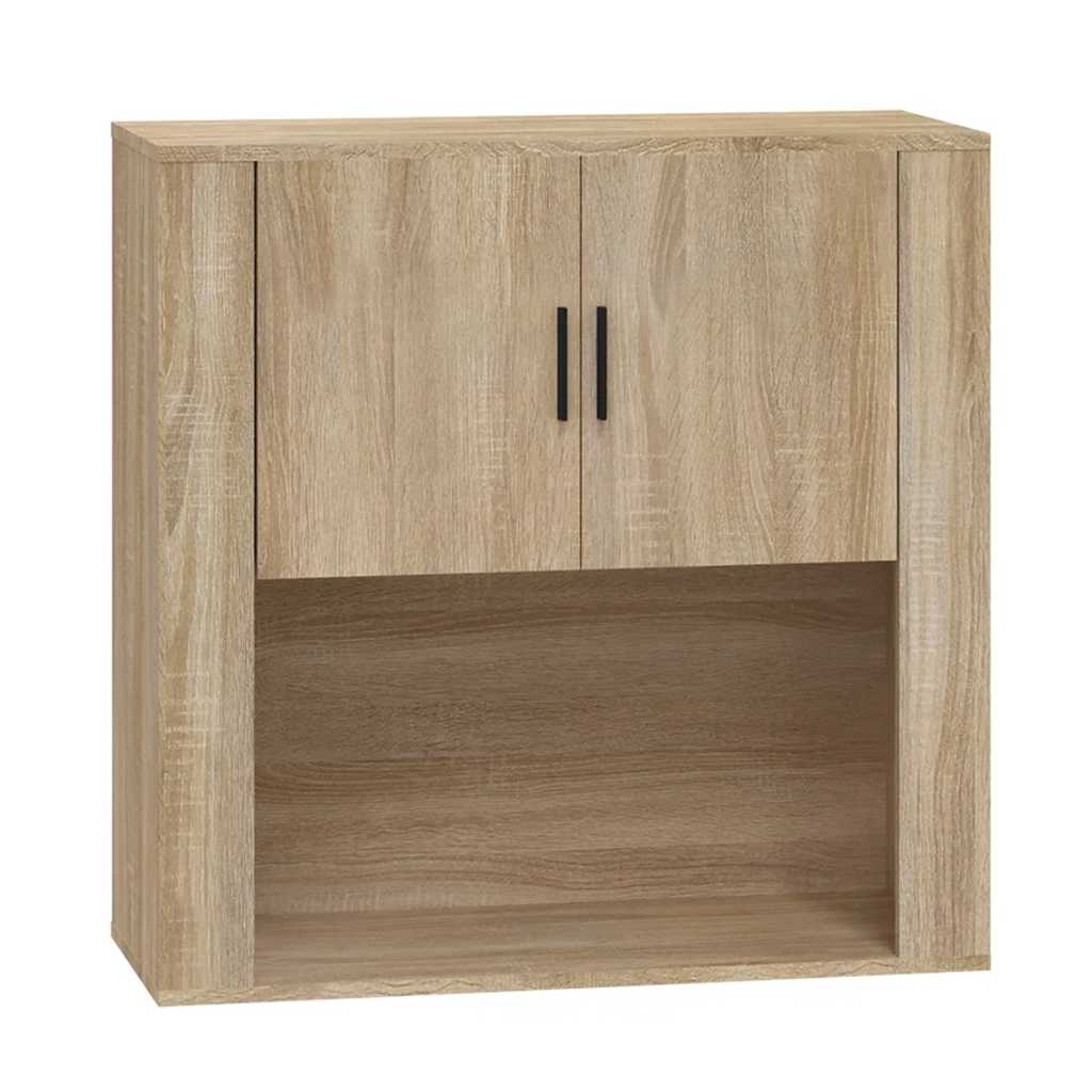 vidaXL Szafka ścienna, dąb sonoma, 80x33x80cm, materiał drewnopochodny