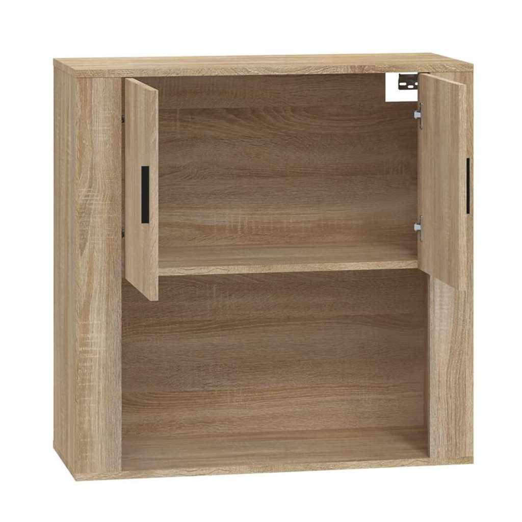 vidaXL Szafka ścienna, dąb sonoma, 80x33x80cm, materiał drewnopochodny