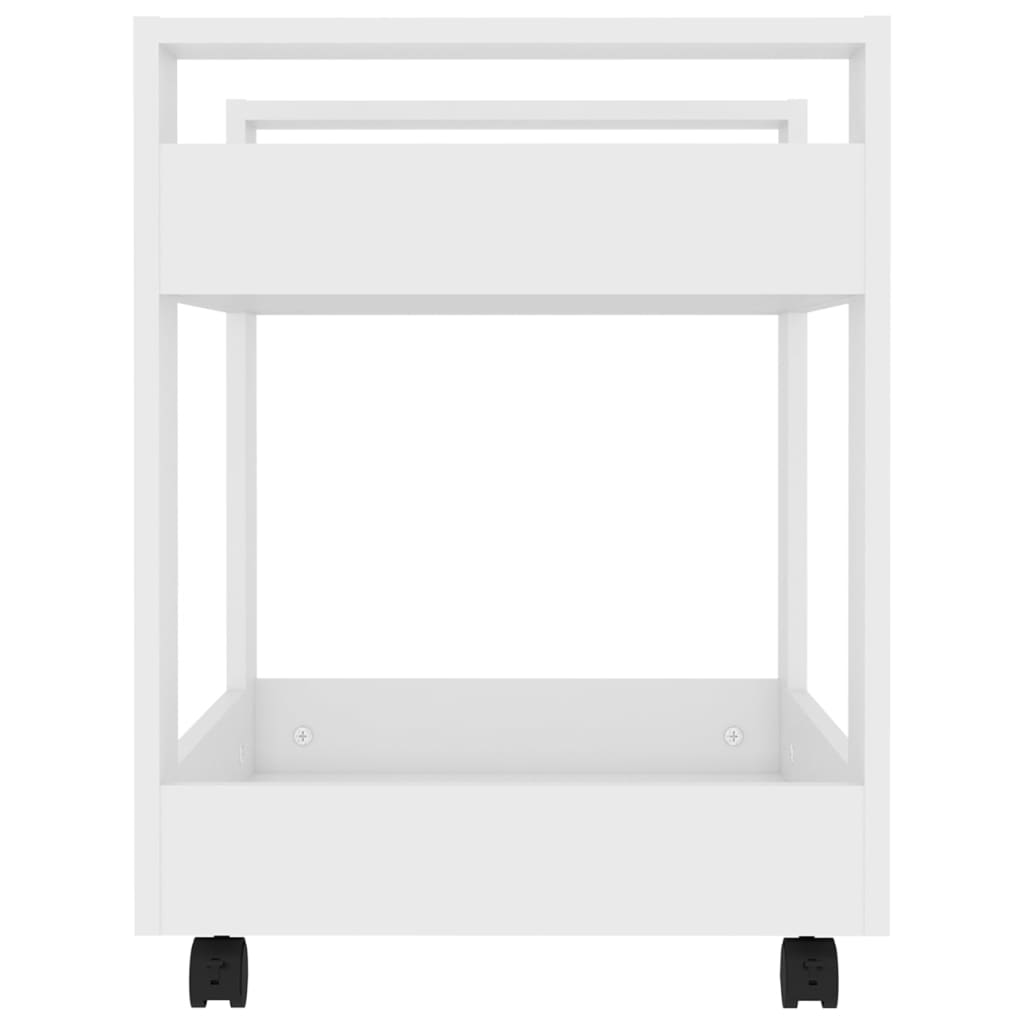 vidaXL Szafka pod biurko, biała, 60x45x60 cm, materiał drewnopochodny