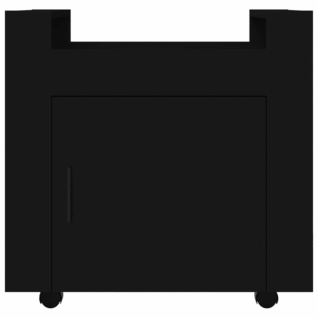 vidaXL Szafka pod biurko, czarna, 60x45x60 cm, materiał drewnopochodny