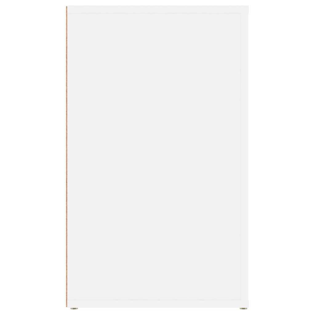 vidaXL Szafka nocna, biała, 50x36x60 cm, materiał drewnopochodny
