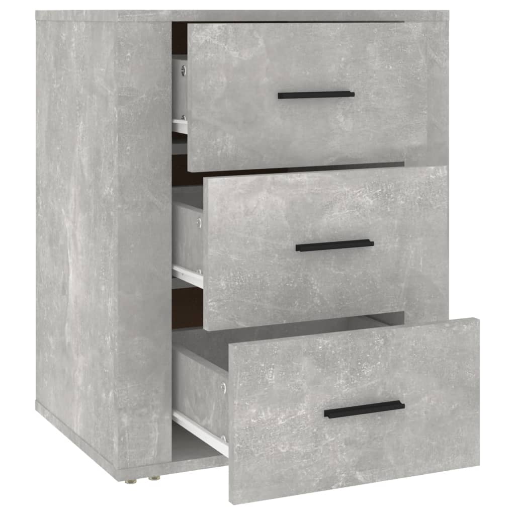 vidaXL Szafka nocna, kolor szary betonowy, 50x36x60 cm