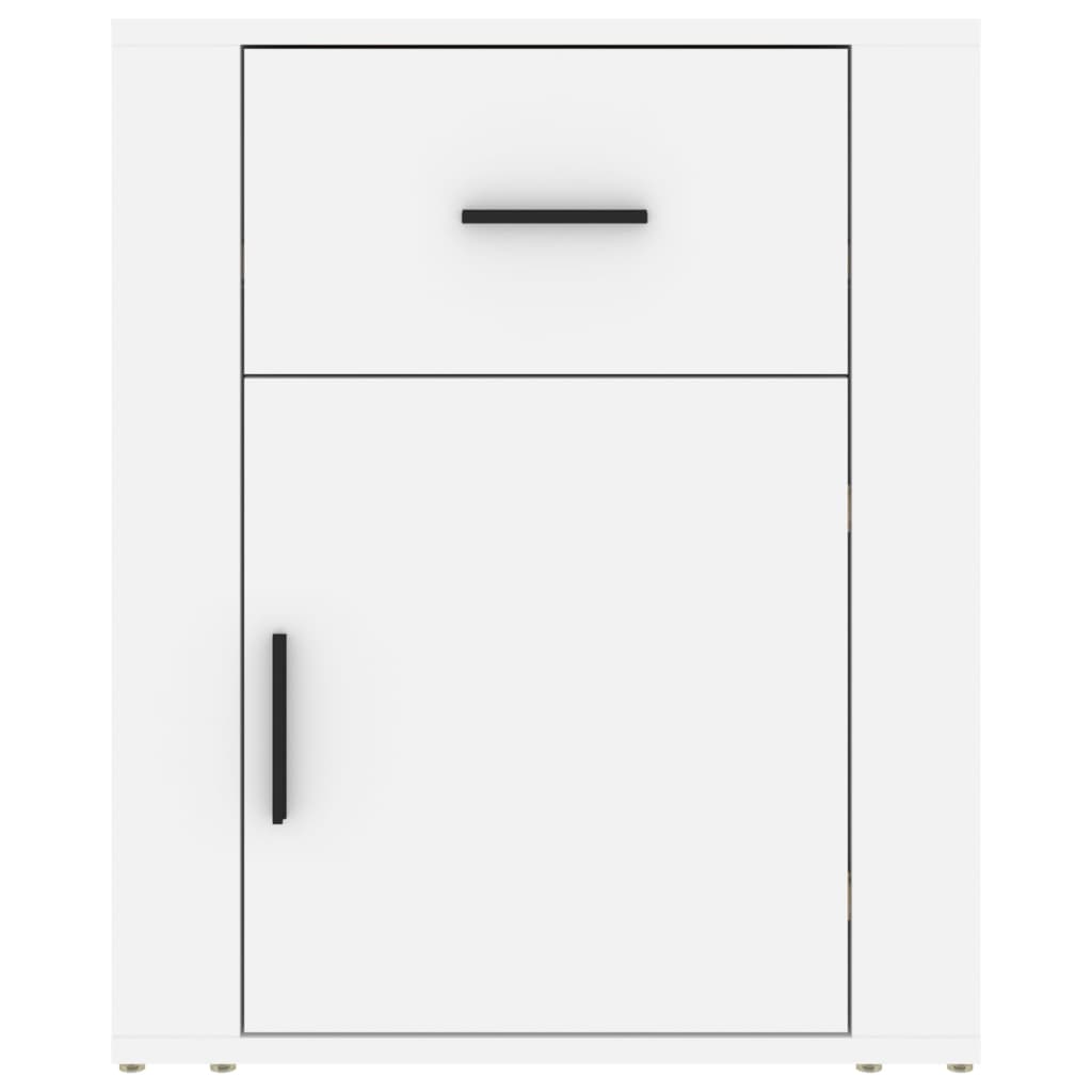 vidaXL Szafka nocna, biała, 50x36x60 cm, materiał drewnopochodny