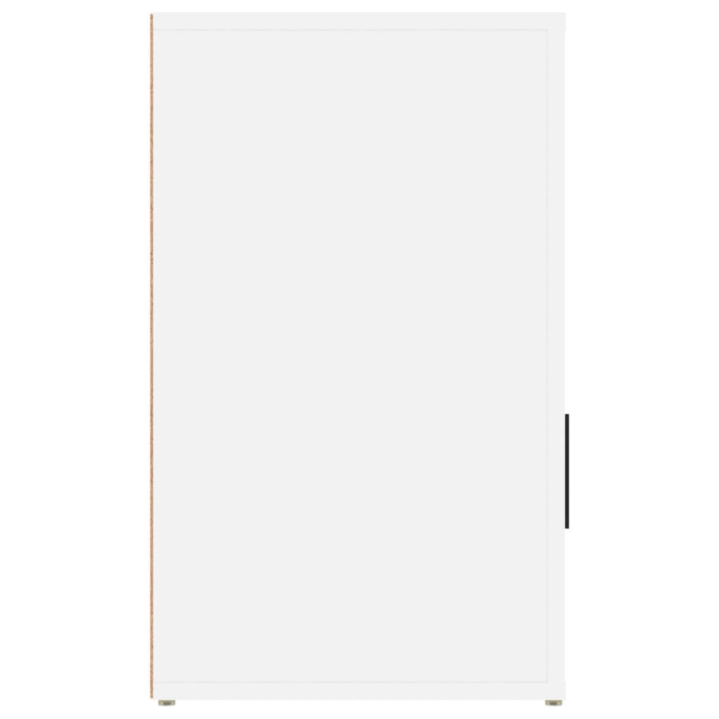 vidaXL Szafka nocna, biała, 50x36x60 cm, materiał drewnopochodny
