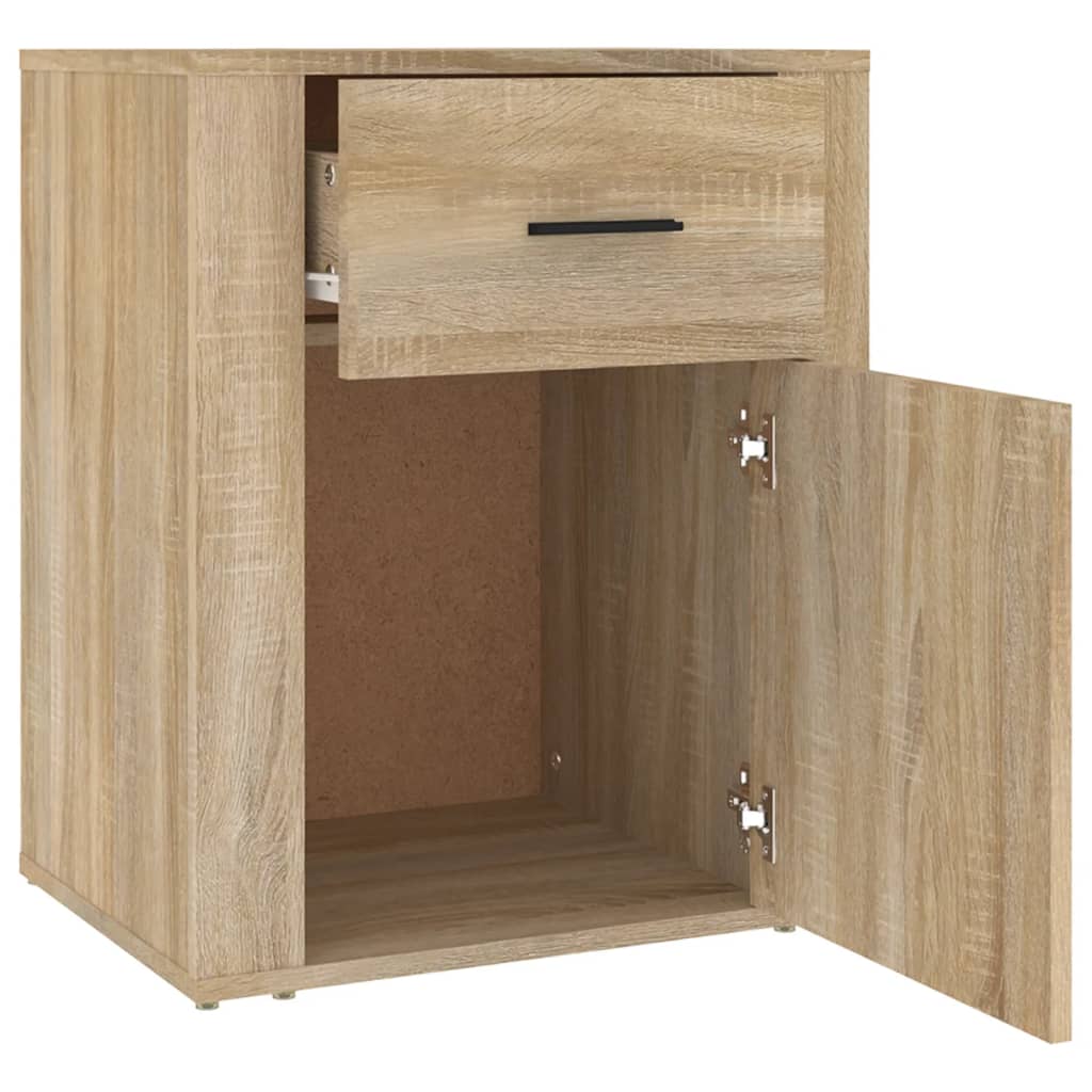 vidaXL Szafka nocna, dąb sonoma, 50x36x60 cm, materiał drewnopochodny